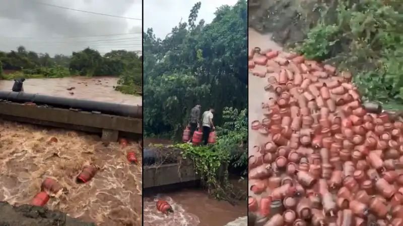 बाढ़ के पानी के साथ बहे 3000 गैस सिलेंडर, HPCL प्लांट डूबा, प्रशासन ने दी चेतावनी