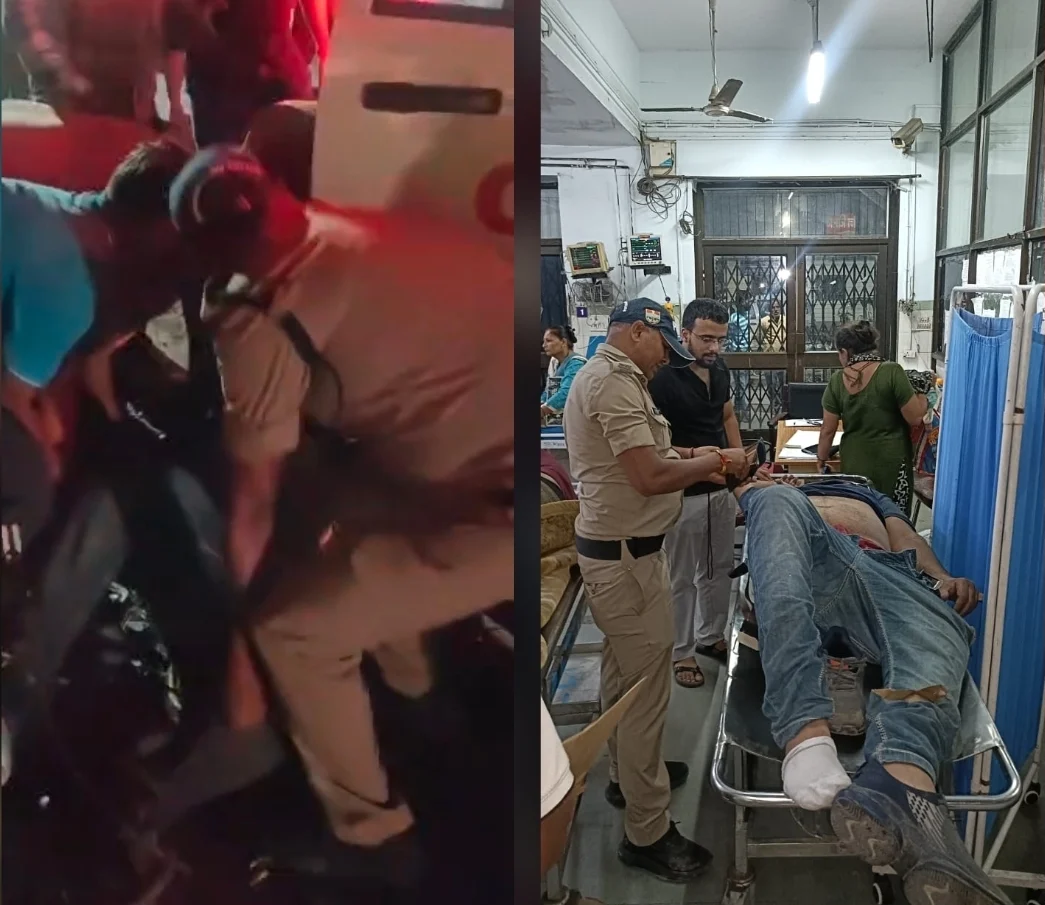 गुलाबघाटी में पैराफिट से टकराकर खाई में गिरी बुलेट, पेड़-झाड़ियों में फंसा मिला चालक
